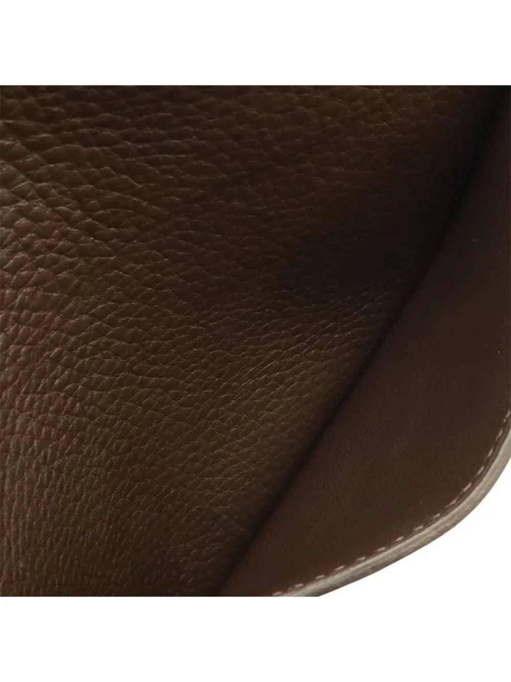 Hermes Steve Besace 35 Shoulder Bag Crossbody Taurillon Clemence Leather Brown